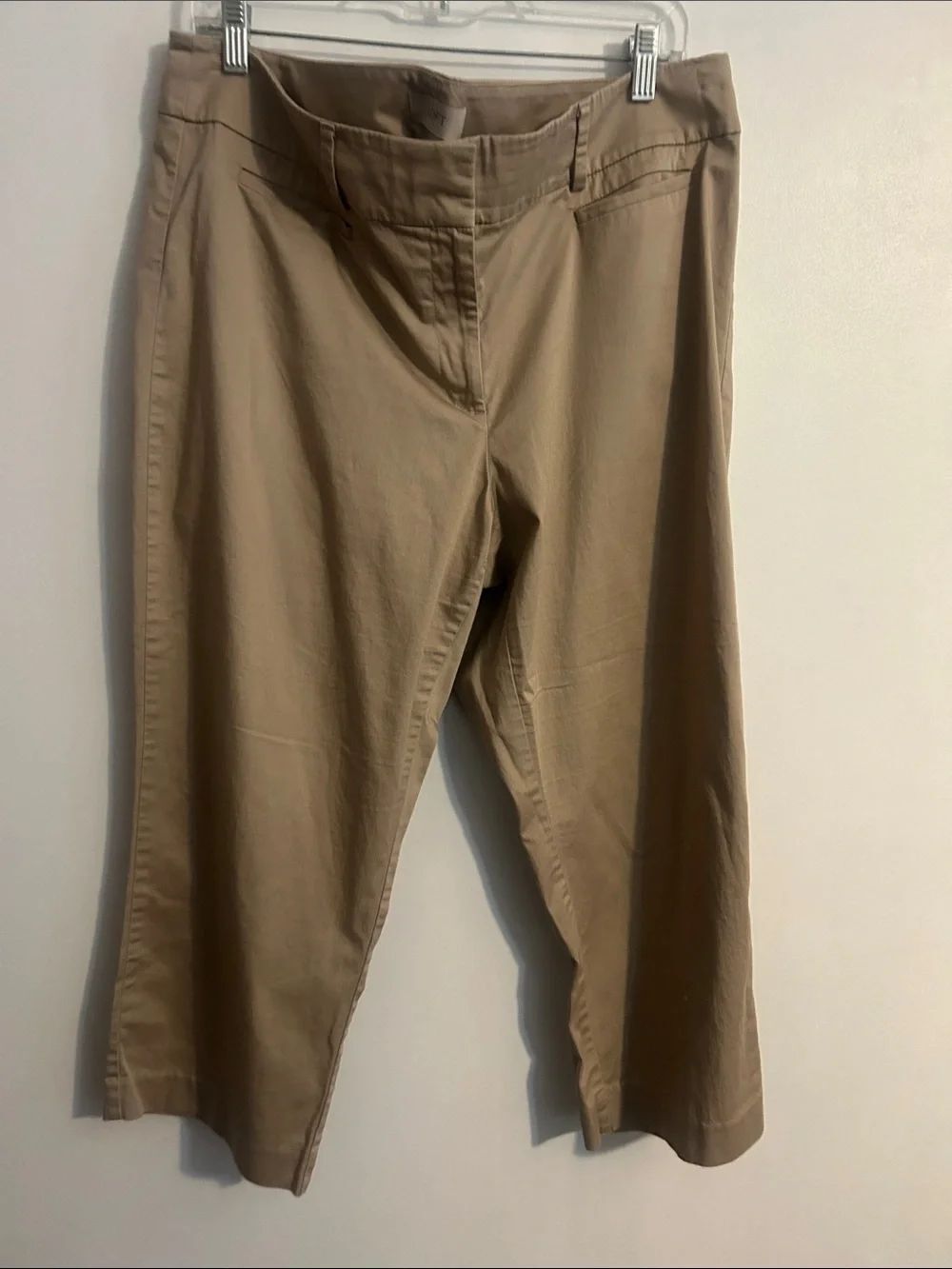 Ann Taylor Loft Neutral Tan Cropped Pants